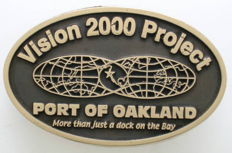 Port of Oakland Solid Brass Buckle