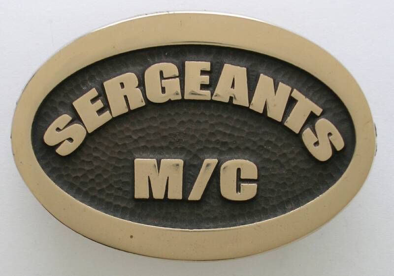 Sergeants MC Belt Buckle