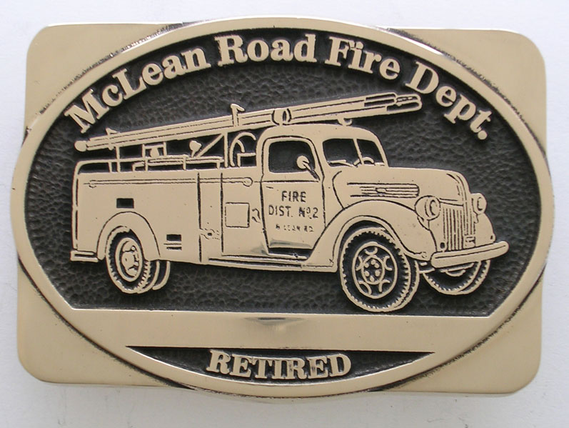 Custom Fire Dept Belt Buckle