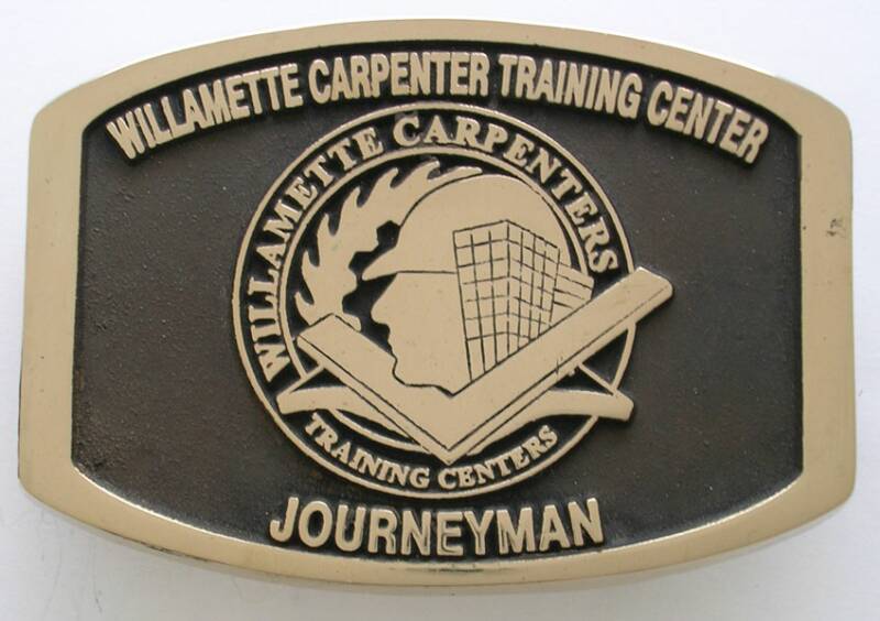 Willamette Carpenter Training Center Journeyman Buckle