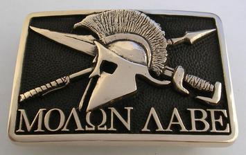 Molon Labe Spartan 300 Shield Buckle